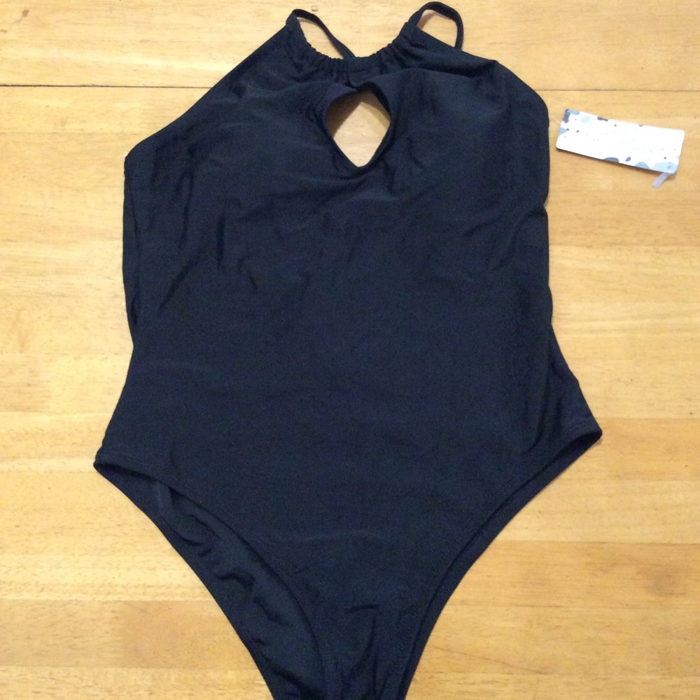 New ENJOY THE SUNSHINE Black SWIM Bathing SUIT M